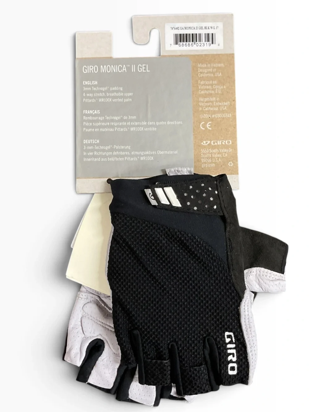 Brand New-Giro Monica II Gel women's fingerless cycling gloves
